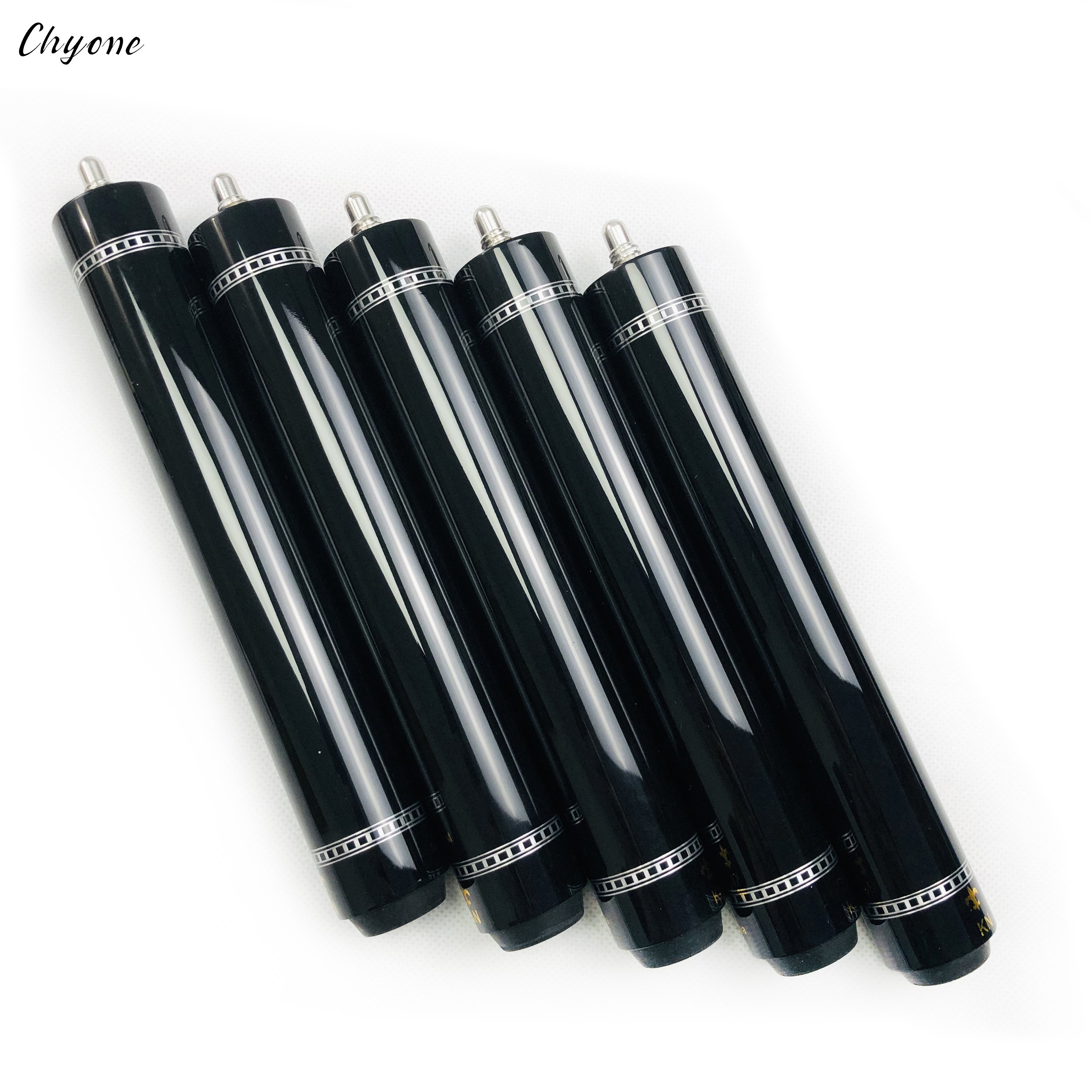Pool Cue Extension Chyone Custom 8inch / 10inch Black Ebony Wood Quick Release Billiard Cue Extensions Carom Cue Extensions