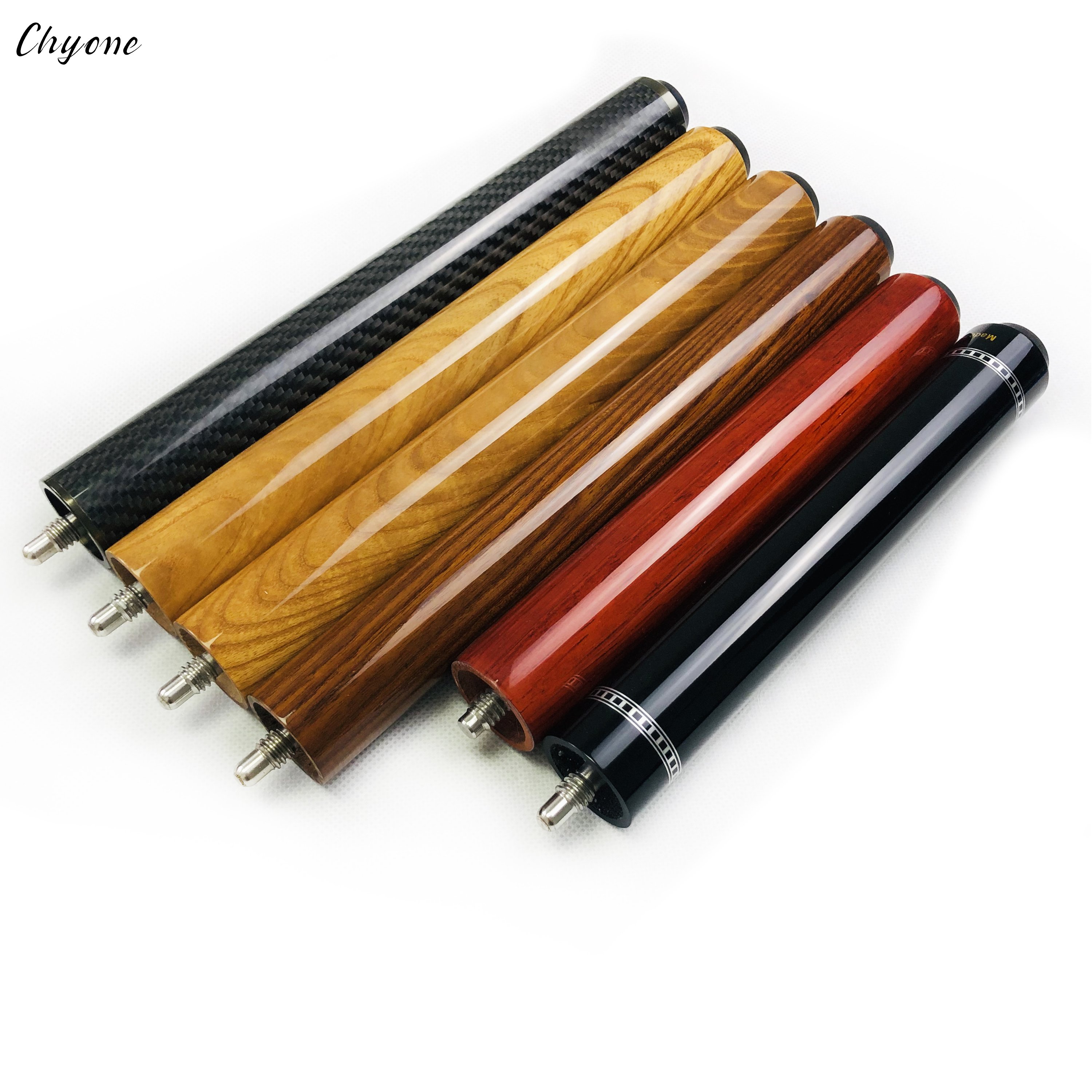 Pool Cue Extension Chyone Custom 8inch / 10inch Black Ebony Wood Quick Release Billiard Cue Extensions Carom Cue Extensions