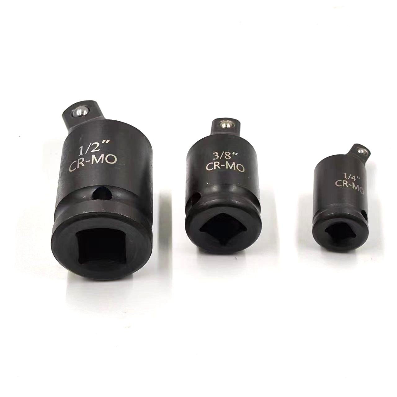 3-pcs 1/2" Dr 3/8" 1/4" Socket Ball Head Catraca CR-MO Steel Pneumatic Universal Joints Coupling General Tools Set Kit