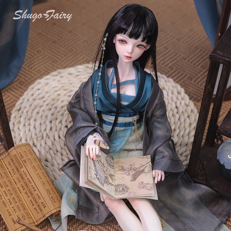 Shuga Fairy Celia 1/4 BJD Doll - Tea Room Casual Style Fashion Ball Jointed Doll with Big Boobs Bjd Doll Full Set Bjd 1/4 Toys