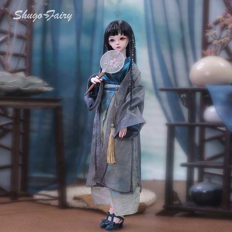 Shuga Fairy Celia 1/4 BJD Doll - Tea Room Casual Style Fashion Ball Jointed Doll with Big Boobs Bjd Doll Full Set Bjd 1/4 Toys