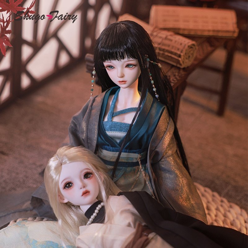 Shuga Fairy Celia 1/4 BJD Doll - Tea Room Casual Style Fashion Ball Jointed Doll with Big Boobs Bjd Doll Full Set Bjd 1/4 Toys