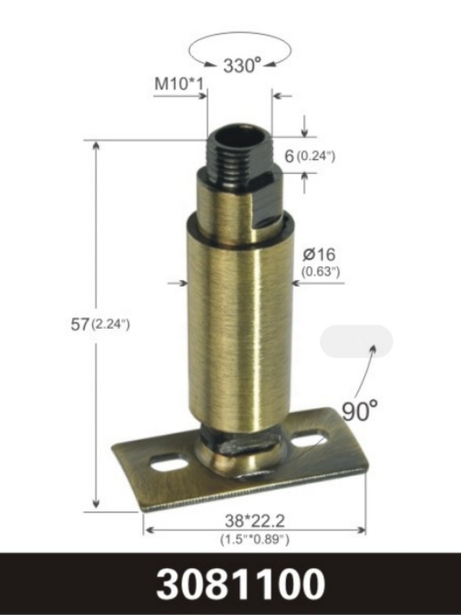 Luminaire Mounting Accessories 90 Degree Swivel Joint for Light