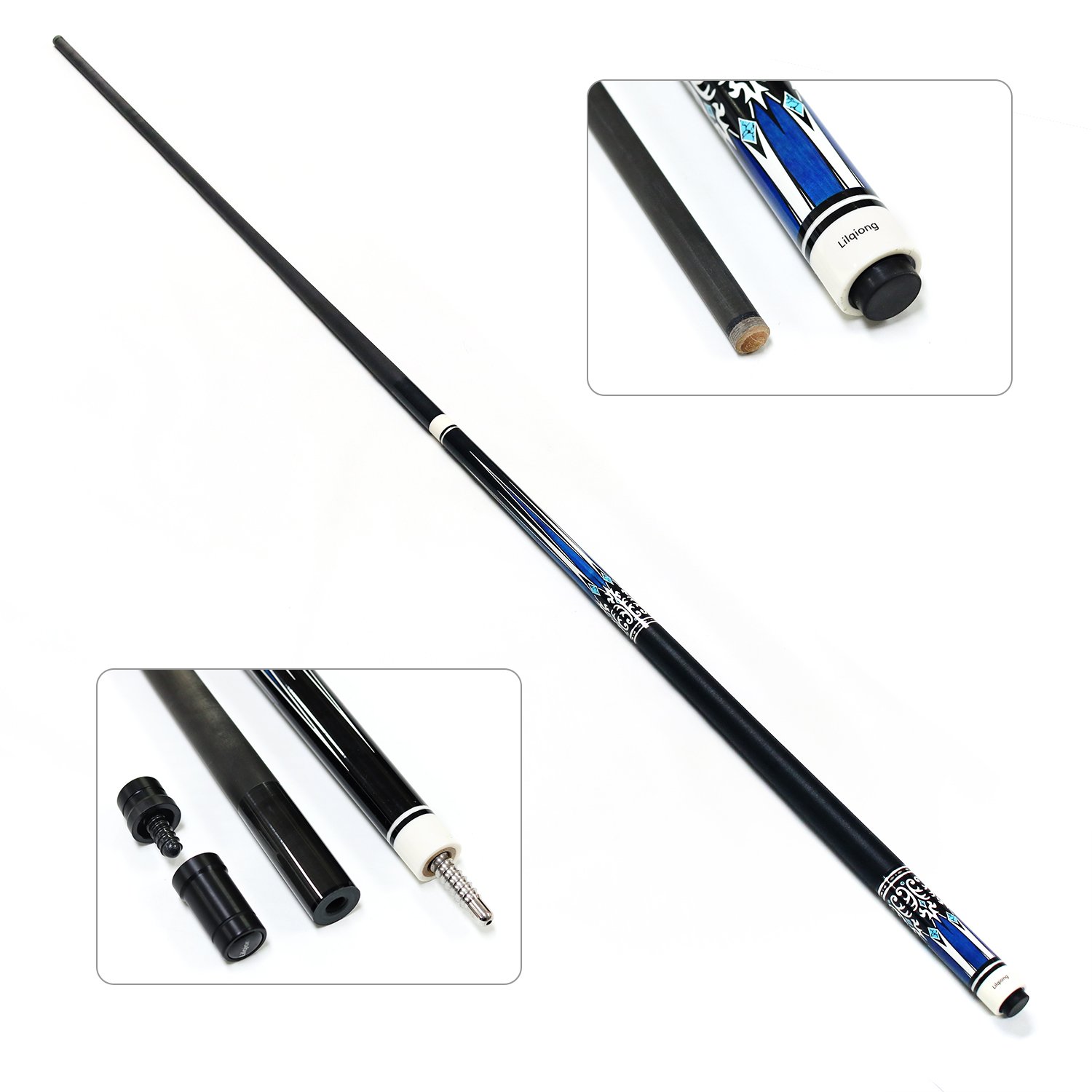 Hot Selling Billiard Accessory Kit Pool Cue +1 Cue Bag Gift Set 1/2-pc Carbon Fiber Billiard Cue