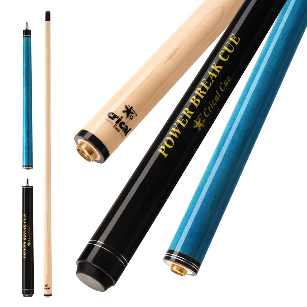 Integrated Critical Jumping Eight Big Head Black Cue for Pool Explosive Ball Charging with Cocobolo Butt Sleeve