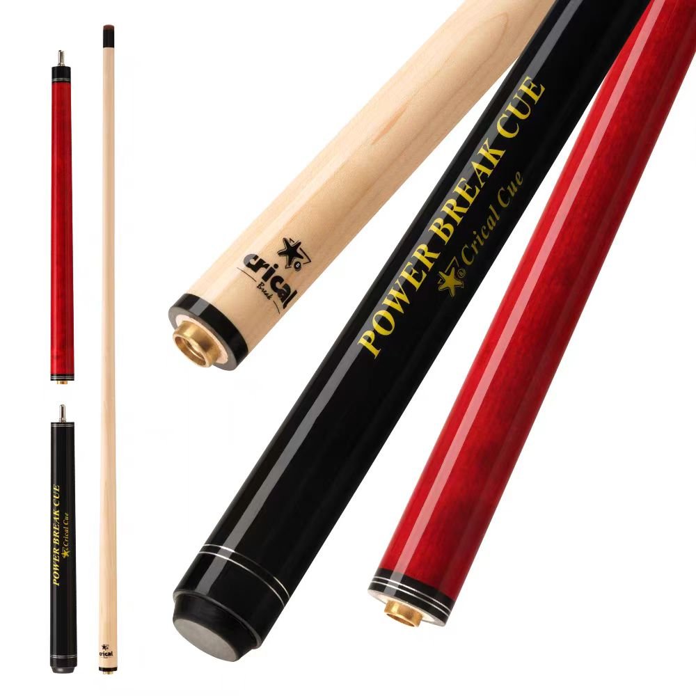 Integrated Critical Jumping Eight Big Head Black Cue for Pool Explosive Ball Charging with Cocobolo Butt Sleeve
