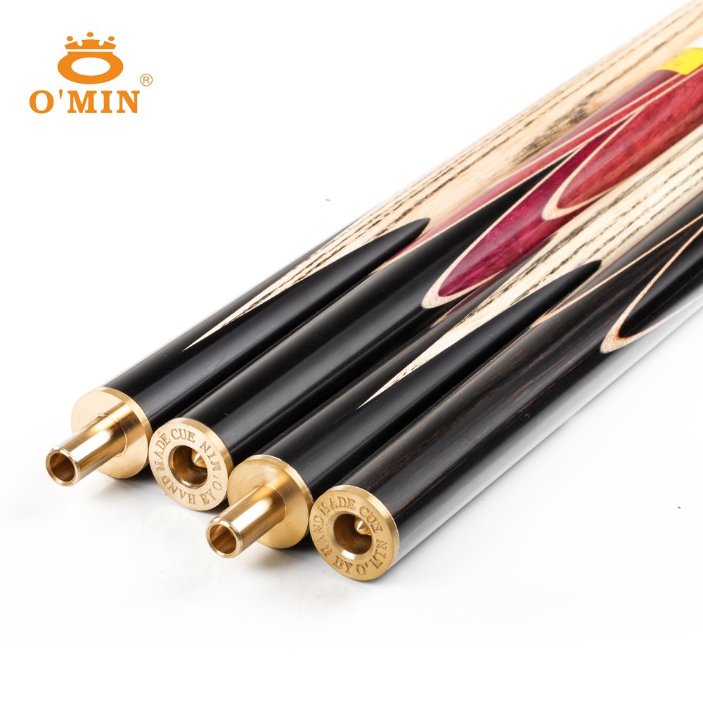 O'MIN GUNMAN 3/4 Piece Snooker Billiard Cue Kit Case with Telescopic Extension 9.5-10mm Tip Snooker Stick Cue