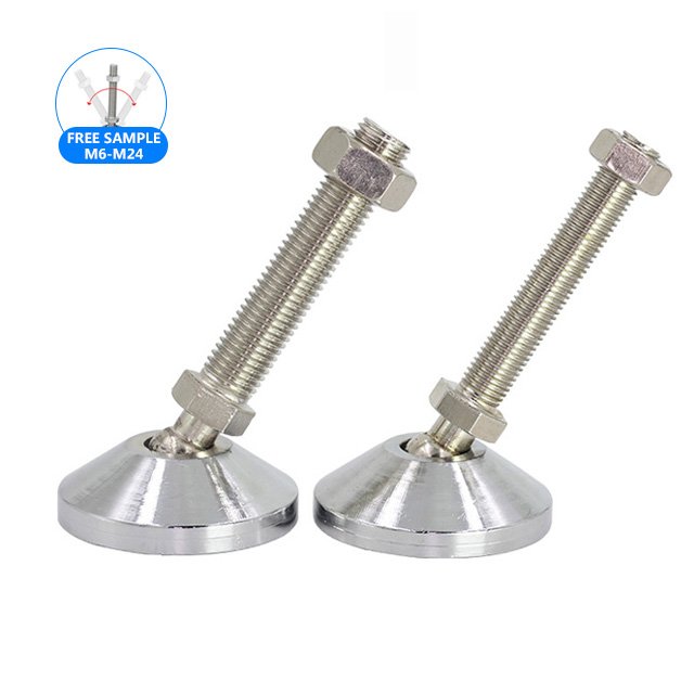 Metal Stainless Steel Heavy Duty Leveling Feet Swivel Adjustable M19 Ball Joint Leveling Feet Machine Feet