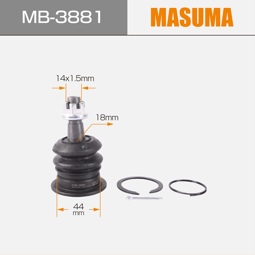 MASUMA MB-3881 Upper Ball Joint Auto Suspension Systems for TOYOTA FORTUNER & HILUX 43310-09017 43310-0K010 43310-0K040