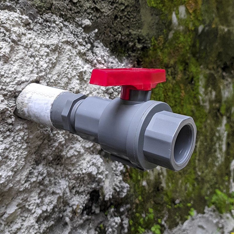 PNTEK Best Price Two Pieces Ball Valve Manufacturer Rubber 1inch Joint Plastic CPVC Two Pieces Ball Valve for Irrigation System
