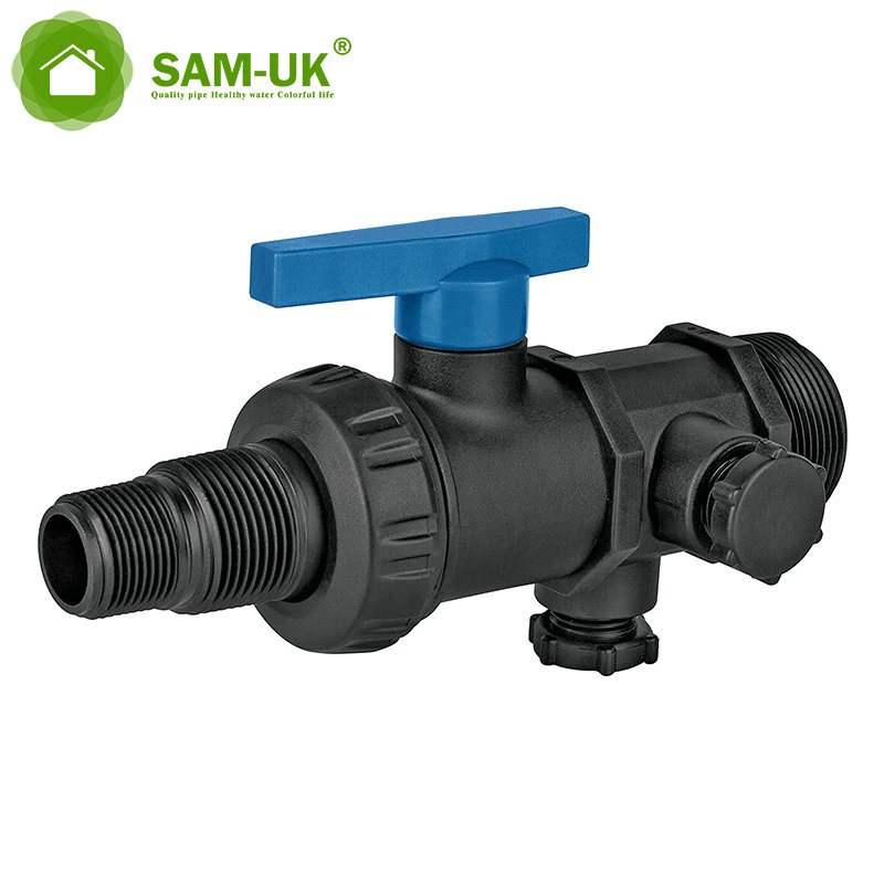 3/4"-1" Strength Factory Product pp Male Threaded Multi Joint of Water tank High Pressure Plastic Ball Valves