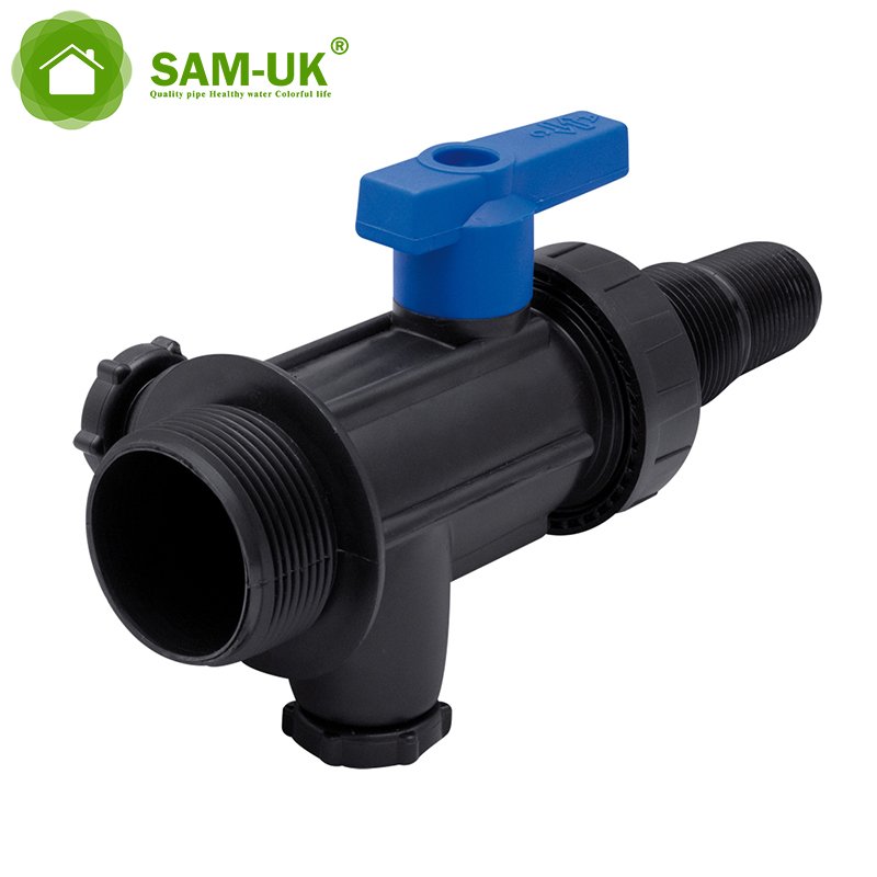 3/4"-1" Strength Factory Product pp Male Threaded Multi Joint of Water tank High Pressure Plastic Ball Valves
