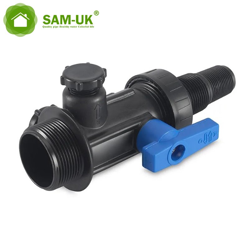 3/4"-1" Strength Factory Product pp Male Threaded Multi Joint of Water tank High Pressure Plastic Ball Valves