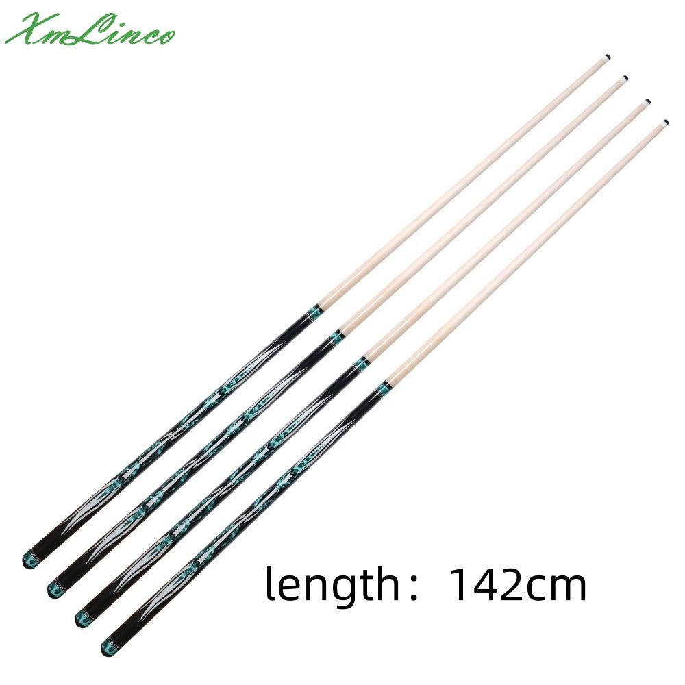 Xmlinco New Customized Carom Pool Cue 12mmTip Size High Grade Sticker VP2 Pin 142cm Hard Maple Shaft 142cm