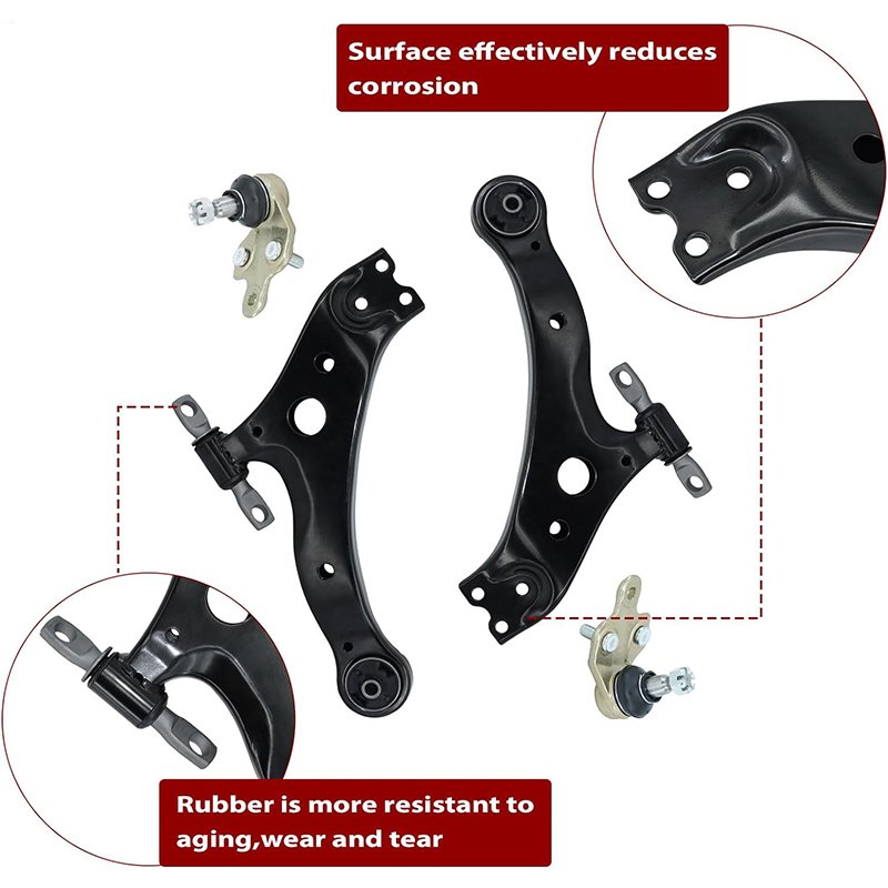 12 Pcs Suspension Kit Front Lower Ball Joints Control Arms Outer & Inner Tie Rods for 2002-2003 Toyota Camry Lexus ES300