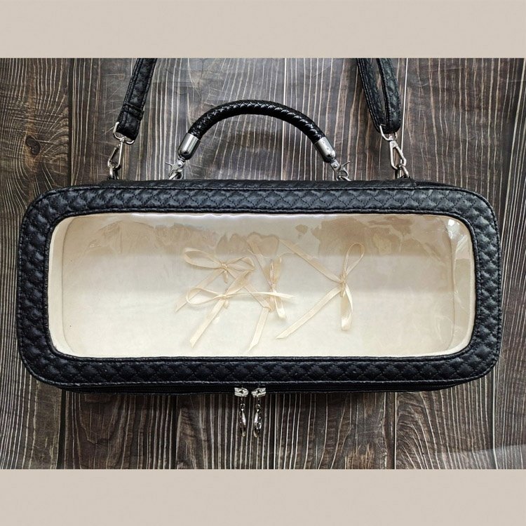 Custom Cute Blythe DOLL BAG Box Latest Fashion for Bjd 1/4 1/6 Doll Carry Case Shoulder Bag Clear Display Ita Bag Leather