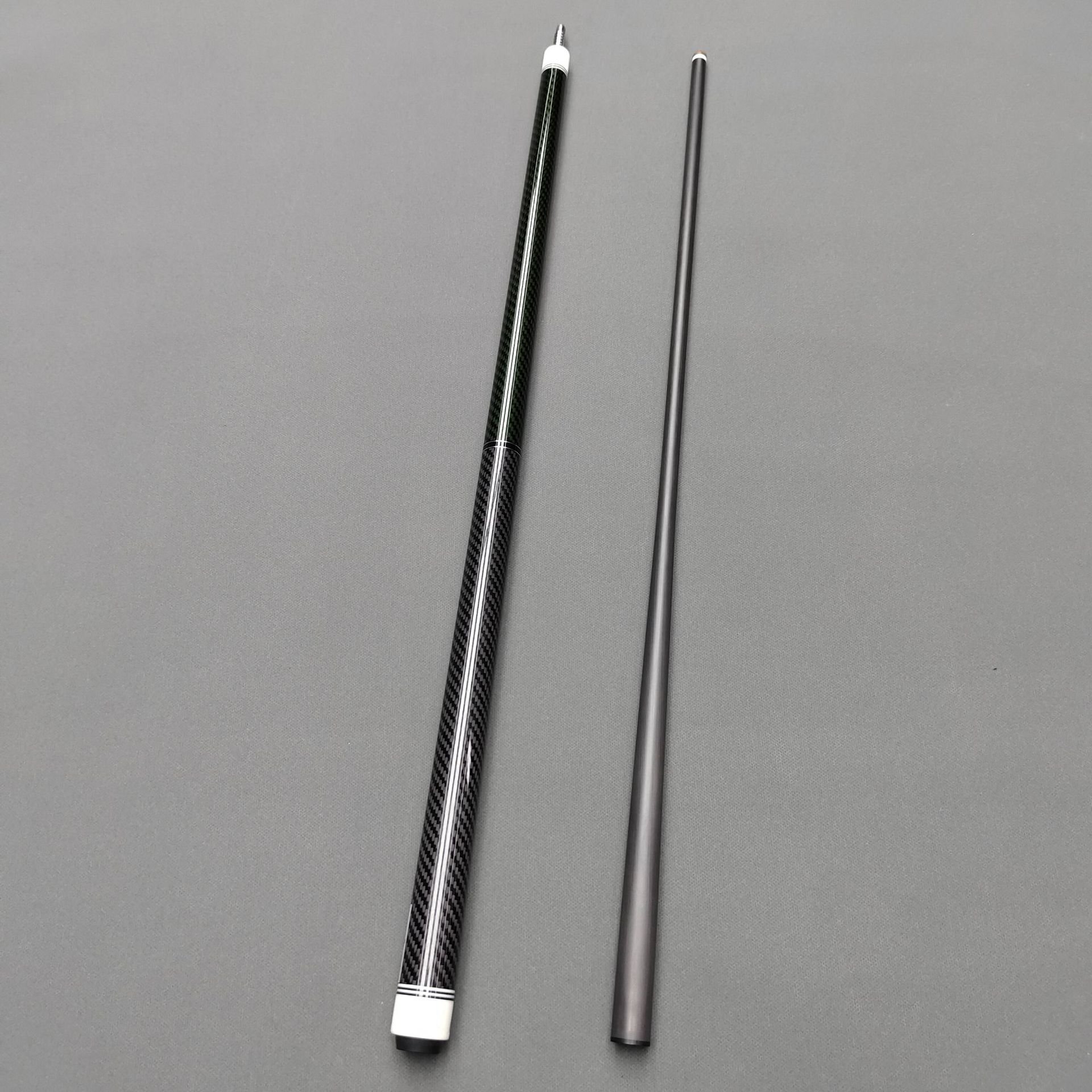 High Quality 1/2 Split Steel Joint 12.75Mm High-End Pure Carbon Fiber Pool Cue Stick