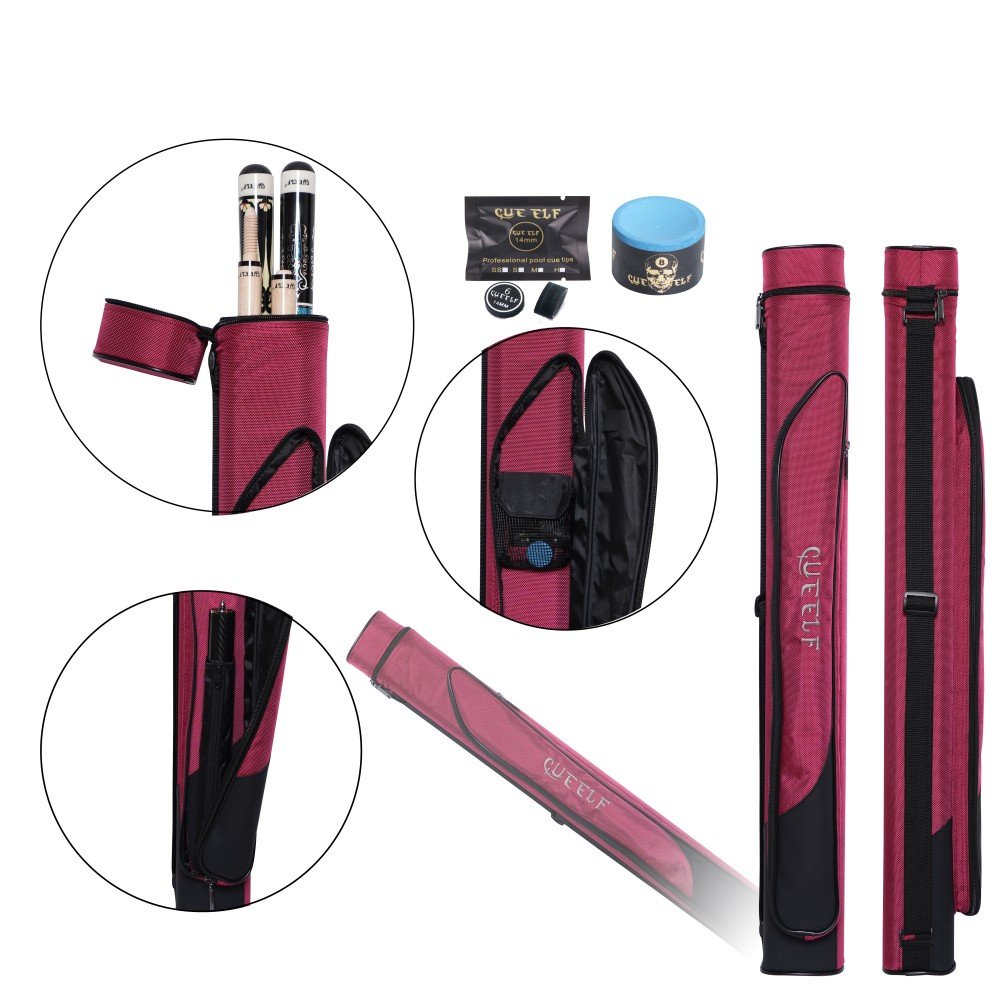 Xmlinco Expert 2x2 Deluxe Hard Billiard Pool Cue Stick Carrying Case Billiard Cue Case Billiards Accessories