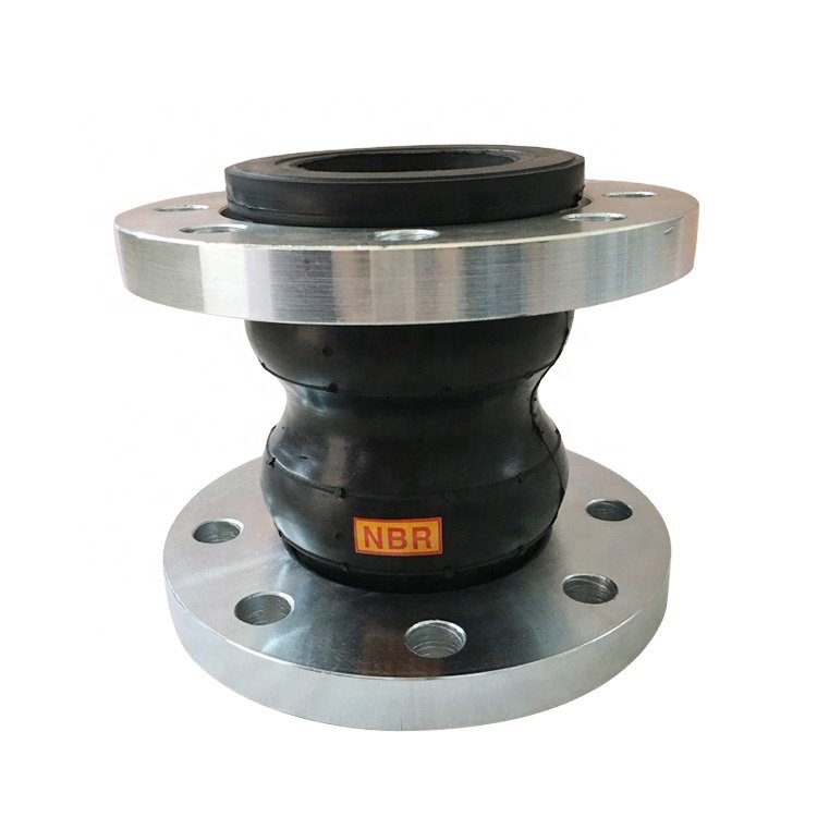 China Manufacture Flange Soft Connector Shock Absorber Rubber Expansion Joints Double Ball Bellow Flexible Connect