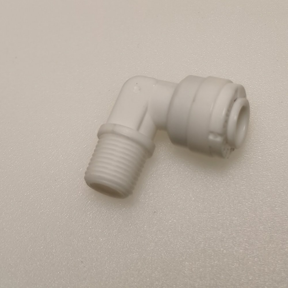 Liyuanpure 1/4'' Tube to 1/2" NPT Male Elbow Adapter Pipe Fittings Sanitary Fittings for Water Line Quick Connect.