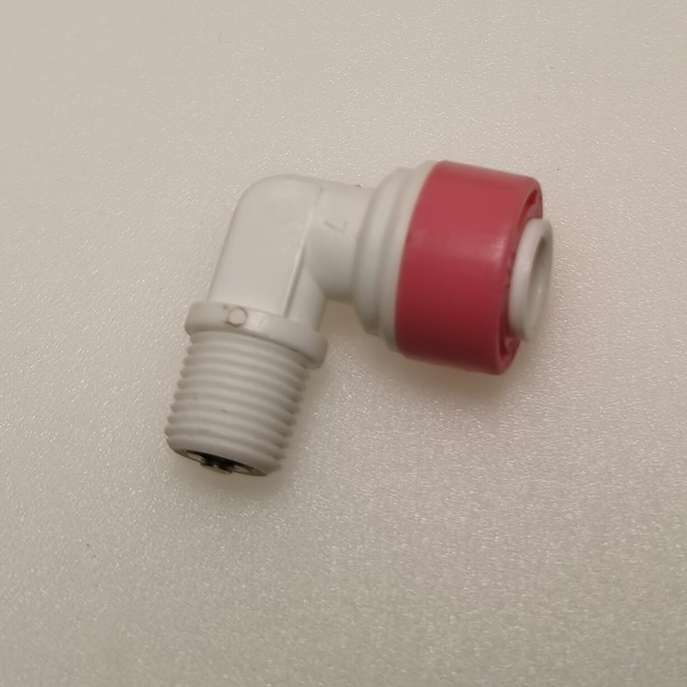 Liyuanpure 1/4'' Tube to 1/2" NPT Male Elbow Adapter Pipe Fittings Sanitary Fittings for Water Line Quick Connect.