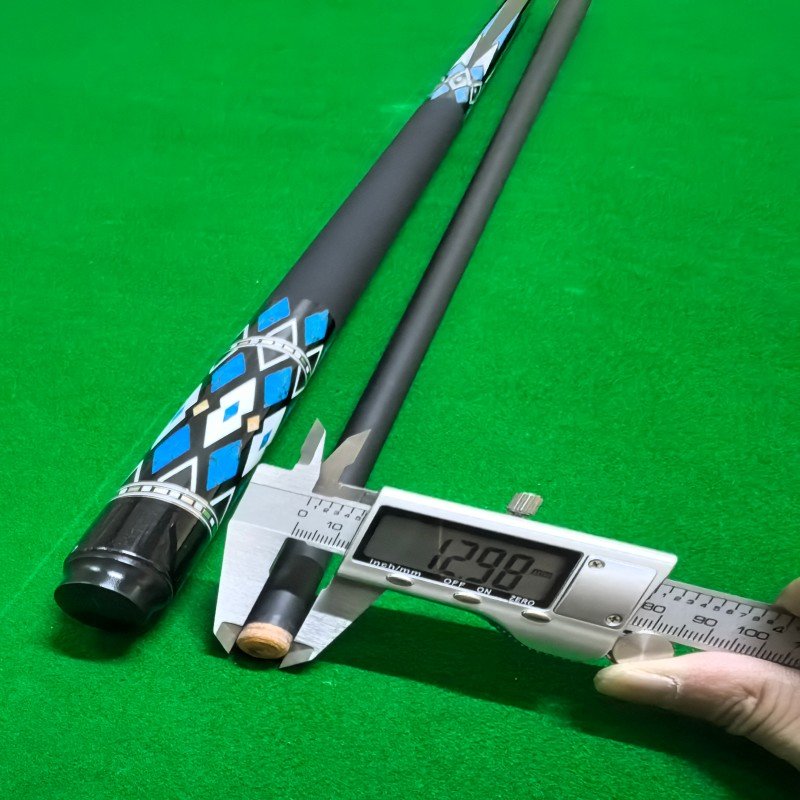 Hot Sale High-grade Black 1/2 Carbon Fiber Stainless Steel Center Joint Billiard Cue