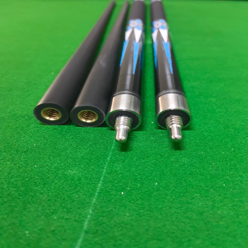 Hot Sale High-grade Black 1/2 Carbon Fiber Stainless Steel Center Joint Billiard Cue