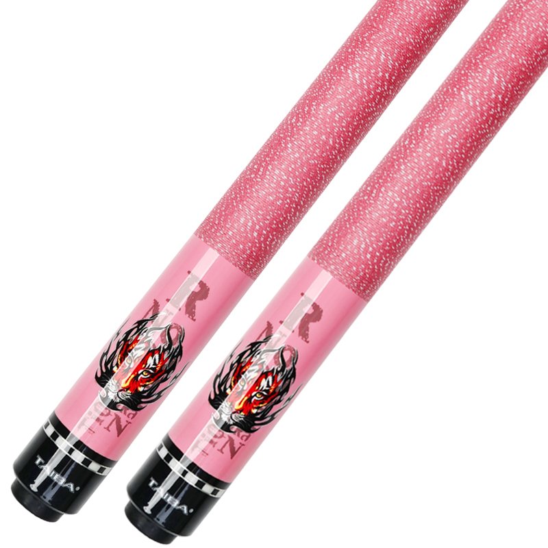 Big Head Billiard Cue Pink String North America Maple Center Joint Chinese Black Eight Nine-Ball Snooker Cue