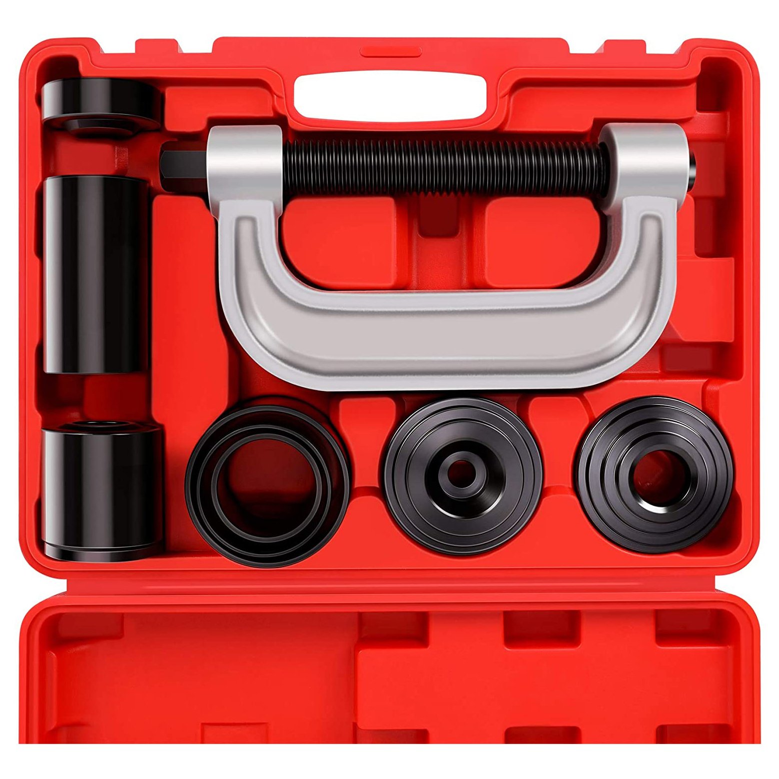 Heavy Duty Ball Joint Press & U Joint Removal Tool Kit with 4x4 Adapters for Most 2WD 4WD Cars Light Trucks