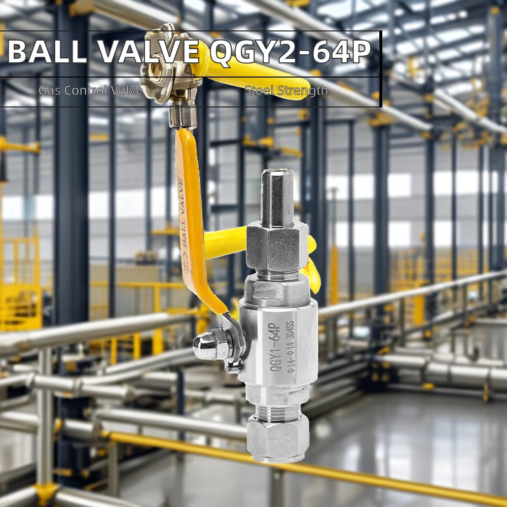 Silver Stainless Steel QGY2-64P Ball Valve Manual Power Live Joint Internal Thread Welding Sleeve OEM Customizable General