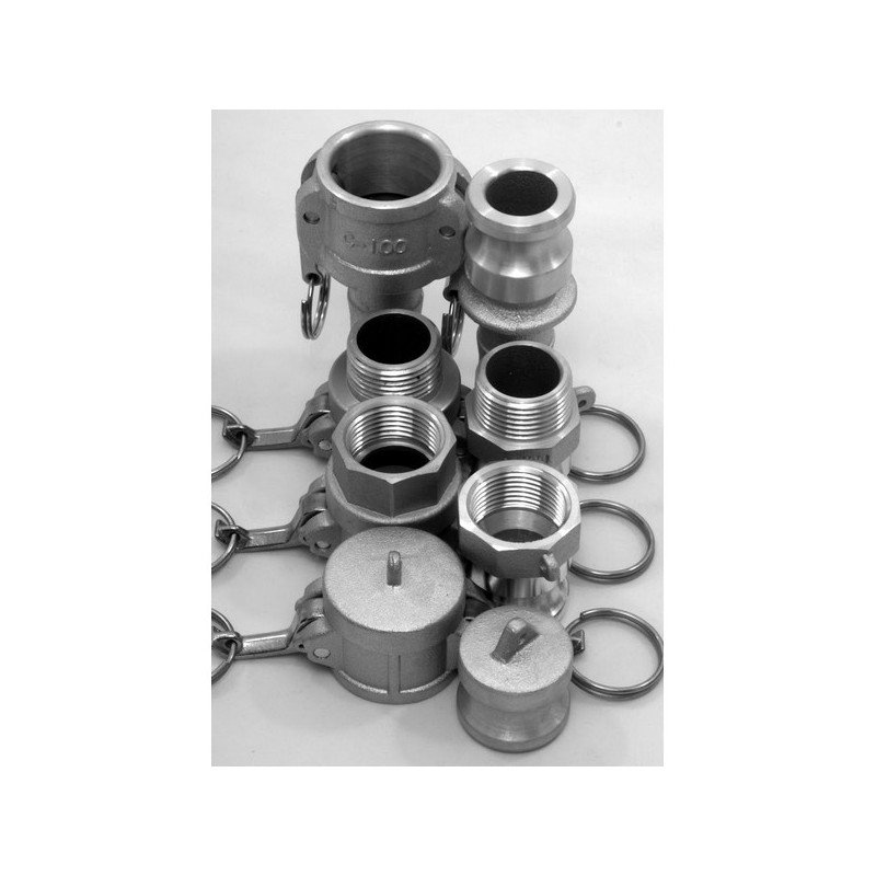 High Quality Quick Couplings Camlock Serie in Stainless Steel AISI 316 with Standard Gasket in EPDM for Export