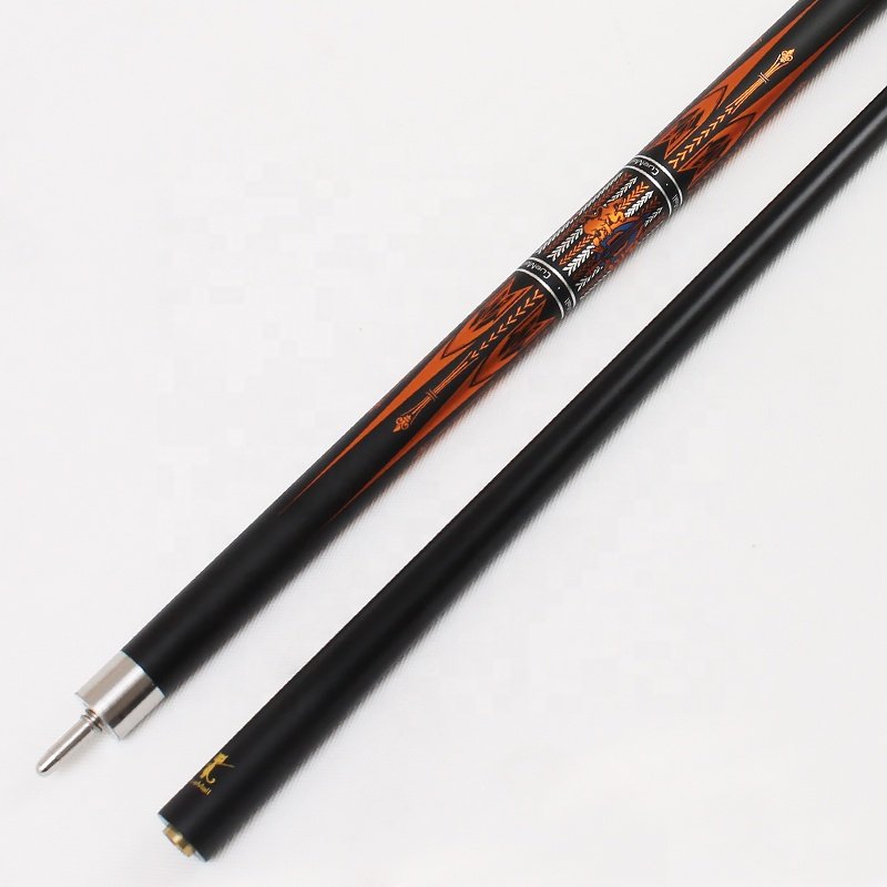 TQG-CM-092-1 High Quality 1/2 Joint Leather Hot Sale Snooker Billiard Cue Stick Grip Ball Accessories Carbon Fiber Cue