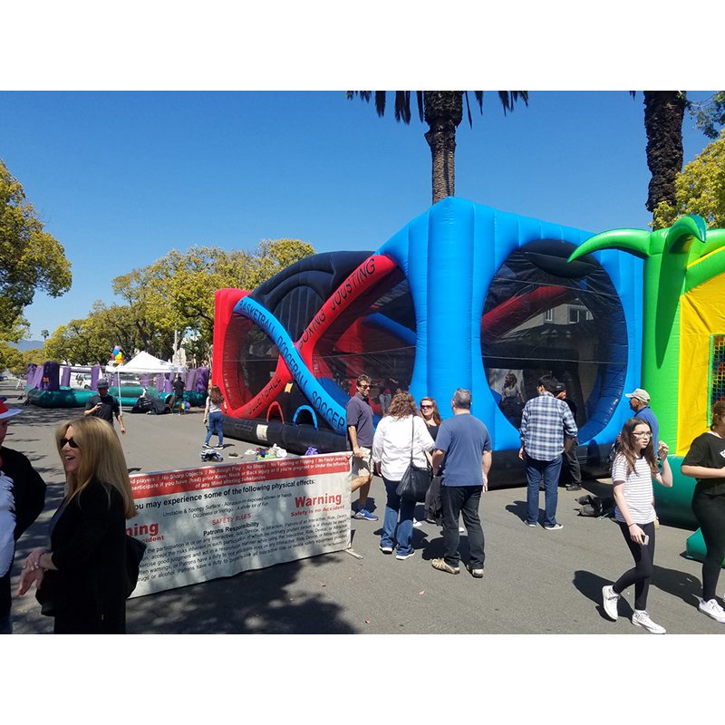 Cool All in One Inflatable Games Court Basketball/joust/football Game Multi extreme Sports Arena