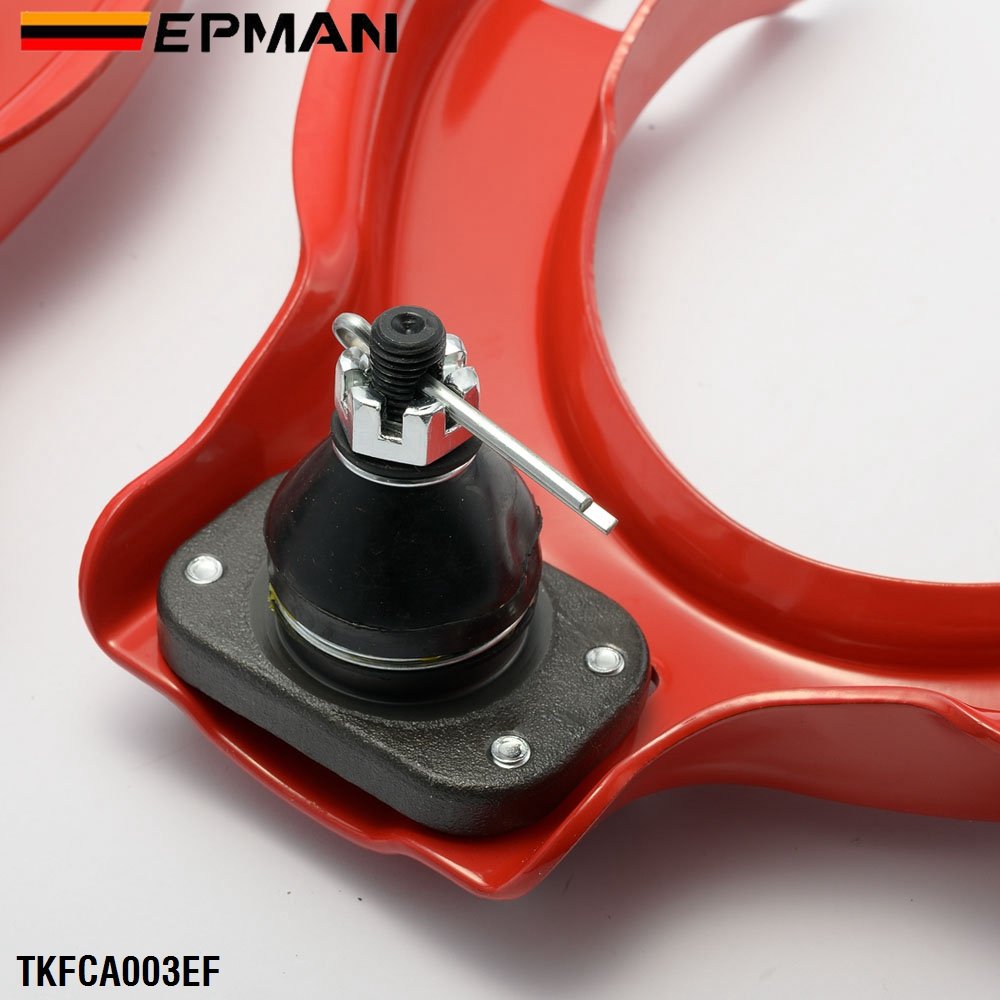 EPMAN Adjustable Front Upper Camber Kit Ball Joint Control Arm Compatible for Honda Civic CRX EF DA 88-91 TKFCA003EF