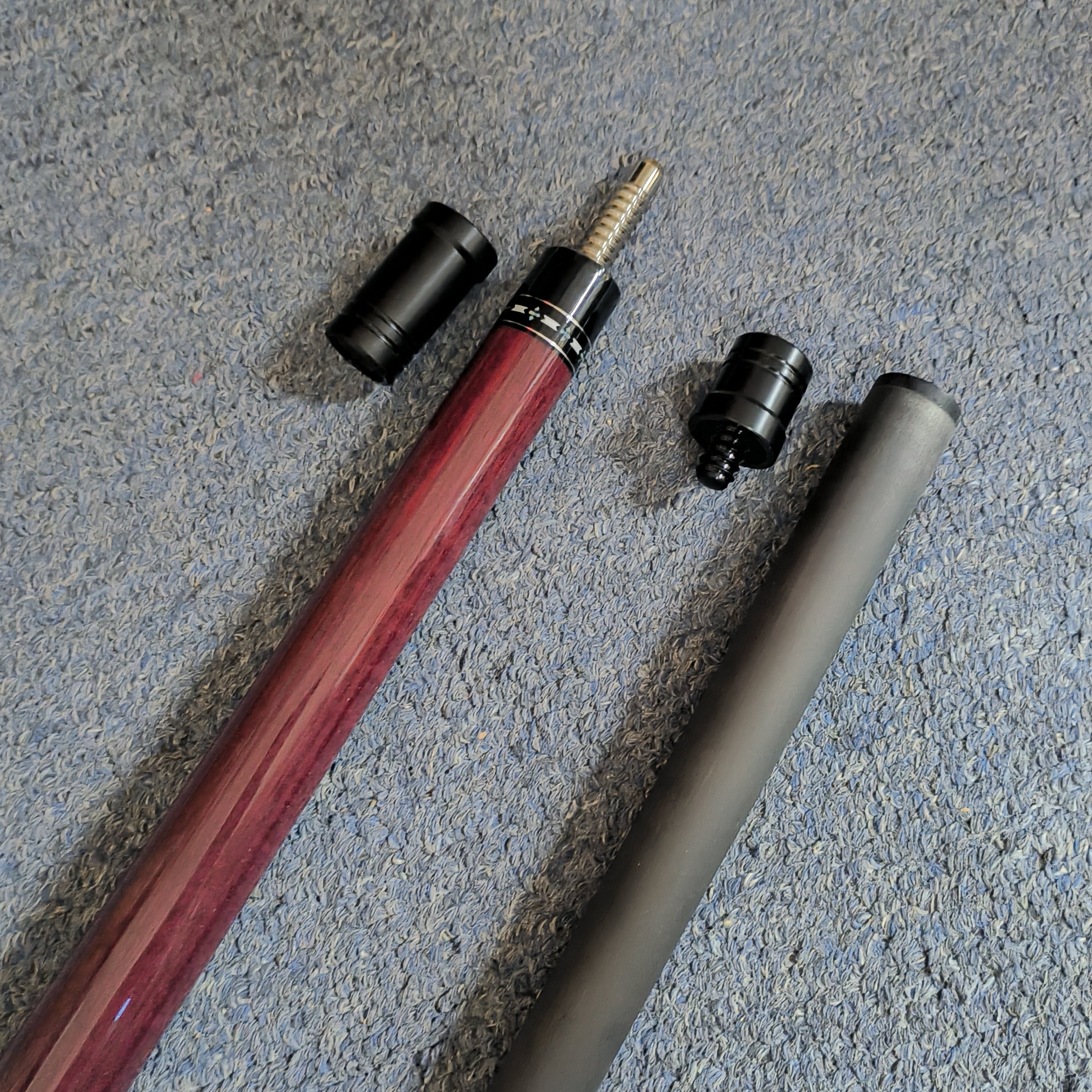 Superior 58" Yfen M10 High-tec Carbon Fiber 11.5mm 12.5mm 1/2 Billiard Pool Cue With Extension