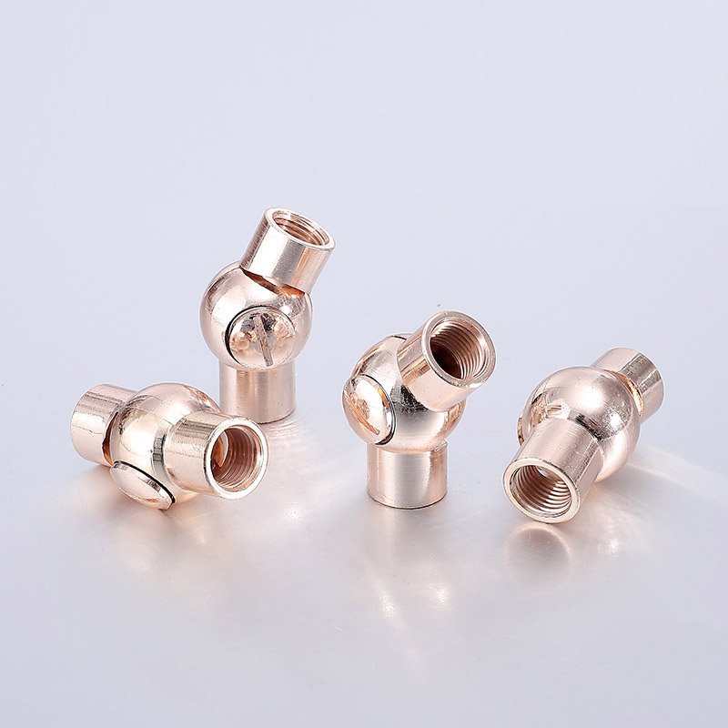 Factory Price Brass Adjustable Lamp Swivel Rotary Swivel Joint Lamp Swivel Ball Joint Metal Swivel Joint Use for Lamp