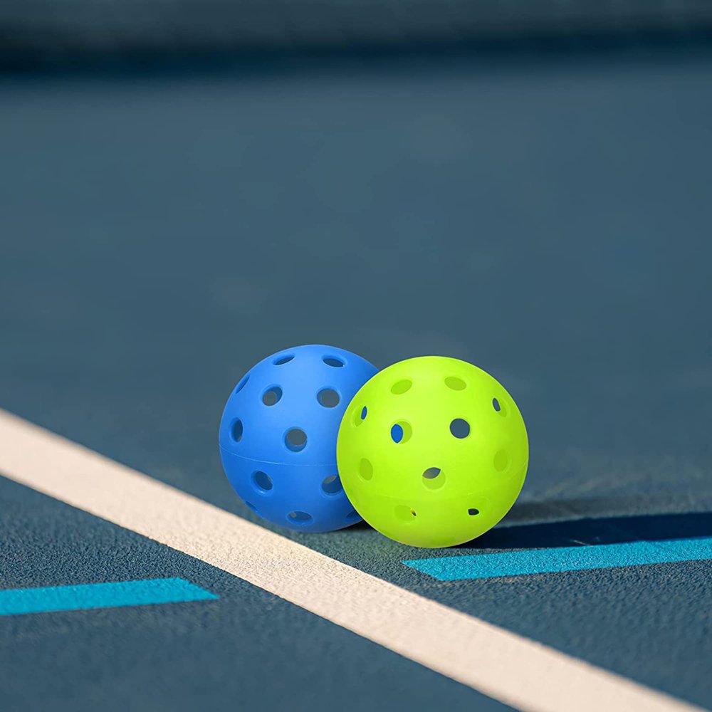 Pickleball Balls Outdoor Pickleball Balls, Pickleballs Meet UASPA Requirement 40 Holes Balls, Mixed-Colours