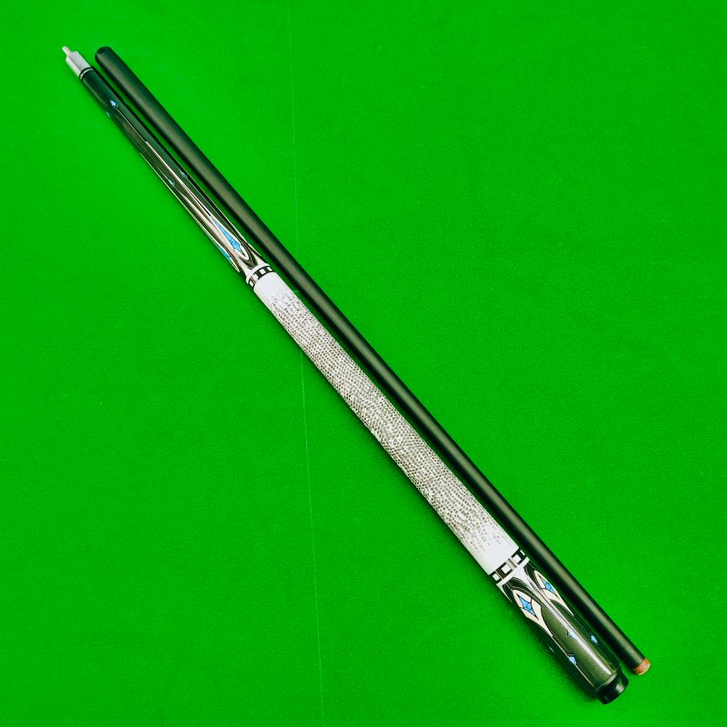 NAIPNI10mm Tips Carbon Fiber 1/2 Jointed for White Pattern Billiard Cue Snooker Cue Stick