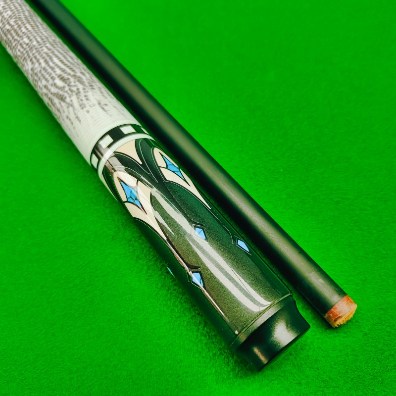 NAIPNI10mm Tips Carbon Fiber 1/2 Jointed for White Pattern Billiard Cue Snooker Cue Stick