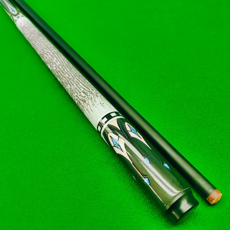 NAIPNI10mm Tips Carbon Fiber 1/2 Jointed for White Pattern Billiard Cue Snooker Cue Stick