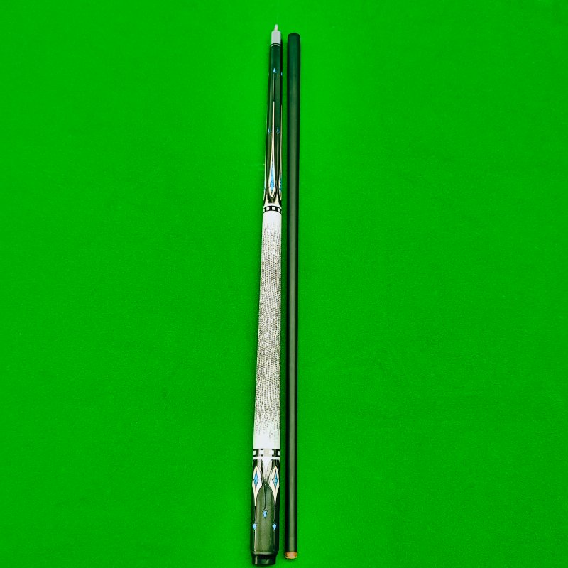 NAIPNI10mm Tips Carbon Fiber 1/2 Jointed for White Pattern Billiard Cue Snooker Cue Stick