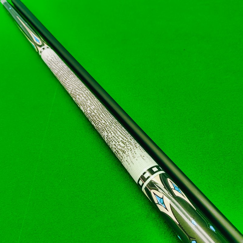 NAIPNI10mm Tips Carbon Fiber 1/2 Jointed for White Pattern Billiard Cue Snooker Cue Stick