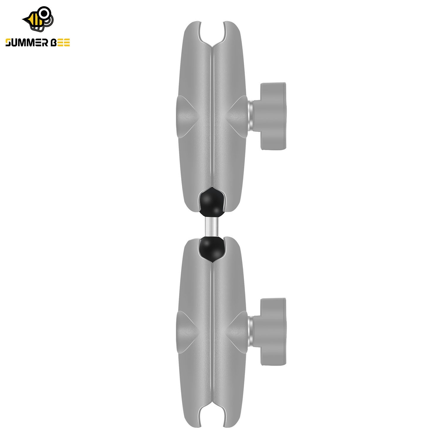 Summer Bee 1inch Ball Mount 25mm to 25mm Double Socket Mounting Adapter Mobile Phone/Device Connector 1"Ball Joint Motorcycle
