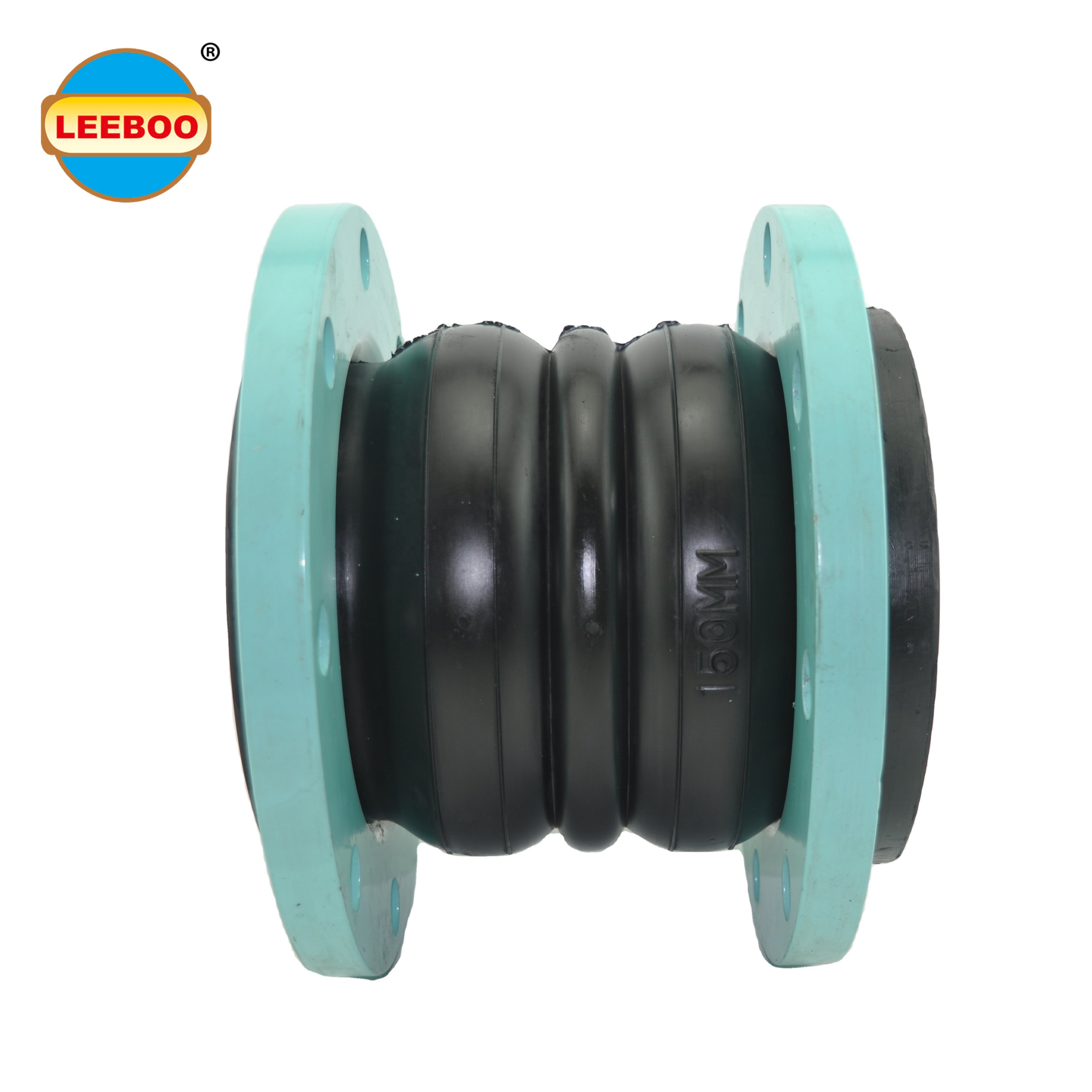 Leeboo Supplier Pump Valve Pipe Fitting Pn10 Double Ball Ss Cs Flange Rubber Bellow Joint Flexible Epdm Rubber Expansion Joint