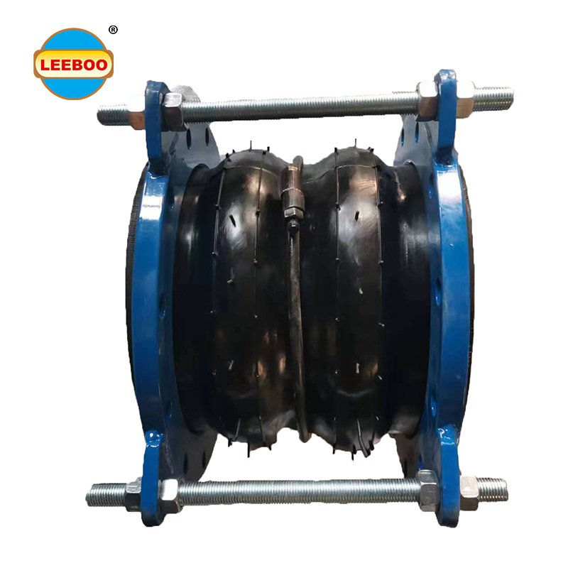 Leeboo Supplier Pump Valve Pipe Fitting Pn10 Double Ball Ss Cs Flange Rubber Bellow Joint Flexible Epdm Rubber Expansion Joint