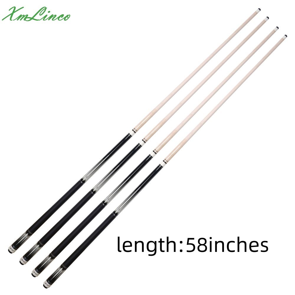 Xmlinco Billiard Pool Cue High Technolog Linen Warp Y Professional 12.5mm Tip Size 58 Inches Hard Maple Shaft