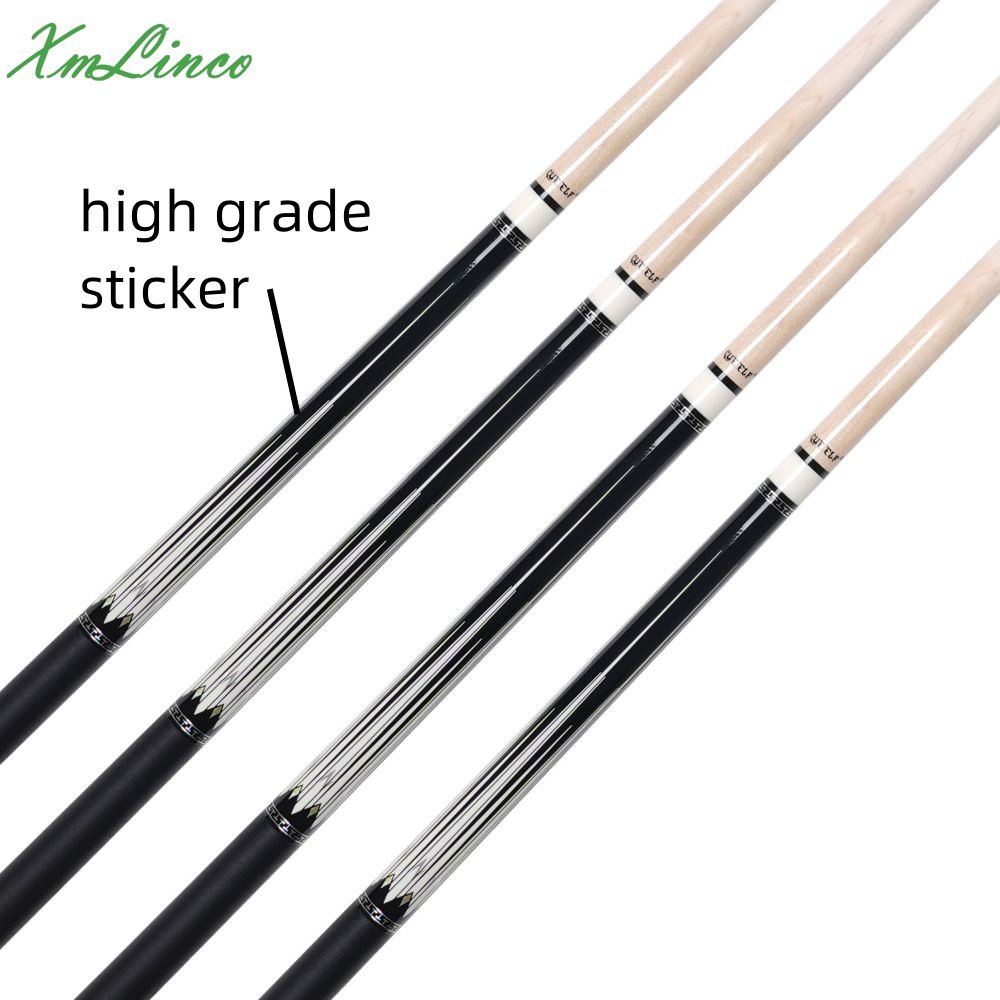 Xmlinco Billiard Pool Cue High Technolog Linen Warp Y Professional 12.5mm Tip Size 58 Inches Hard Maple Shaft