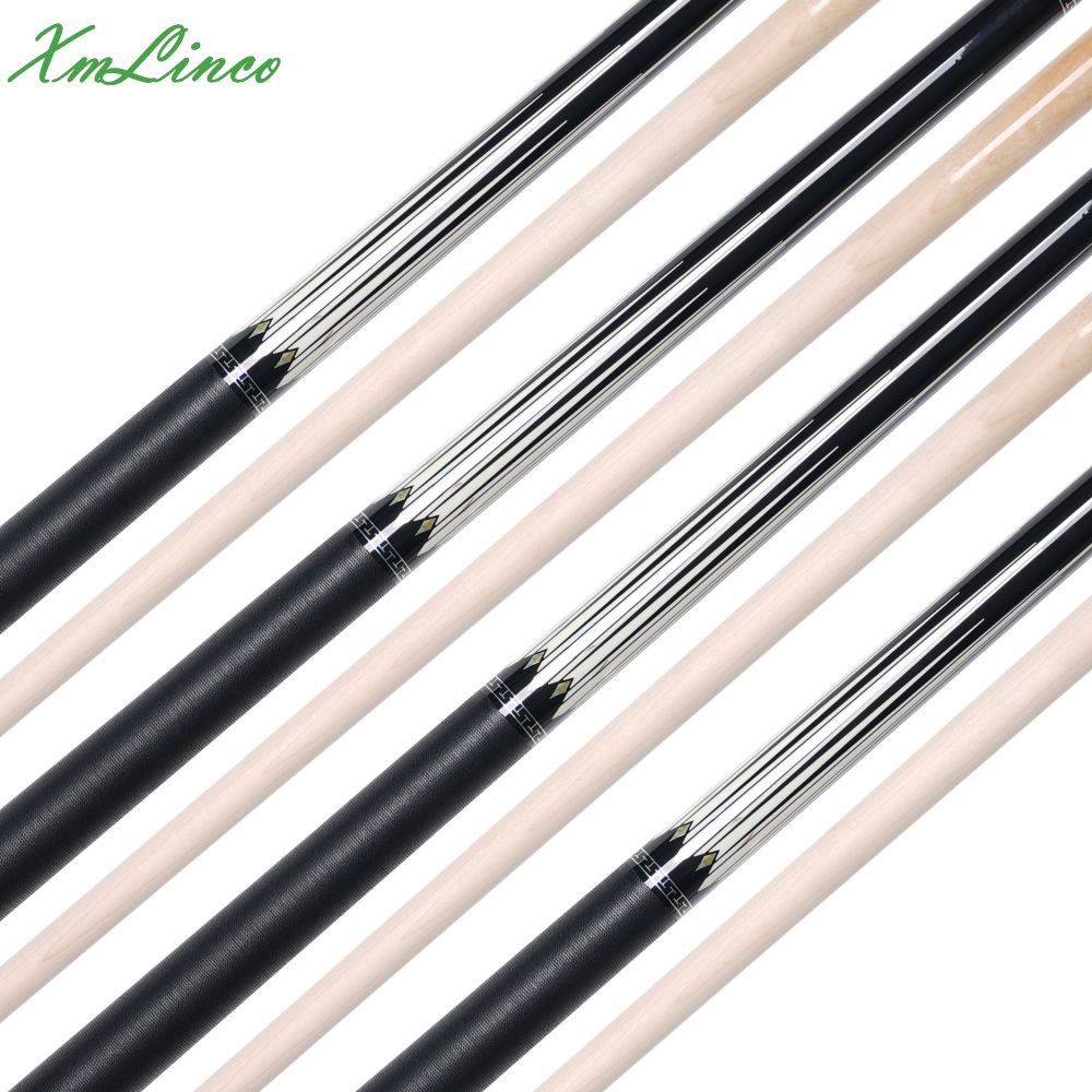 Xmlinco Billiard Pool Cue High Technolog Linen Warp Y Professional 12.5mm Tip Size 58 Inches Hard Maple Shaft