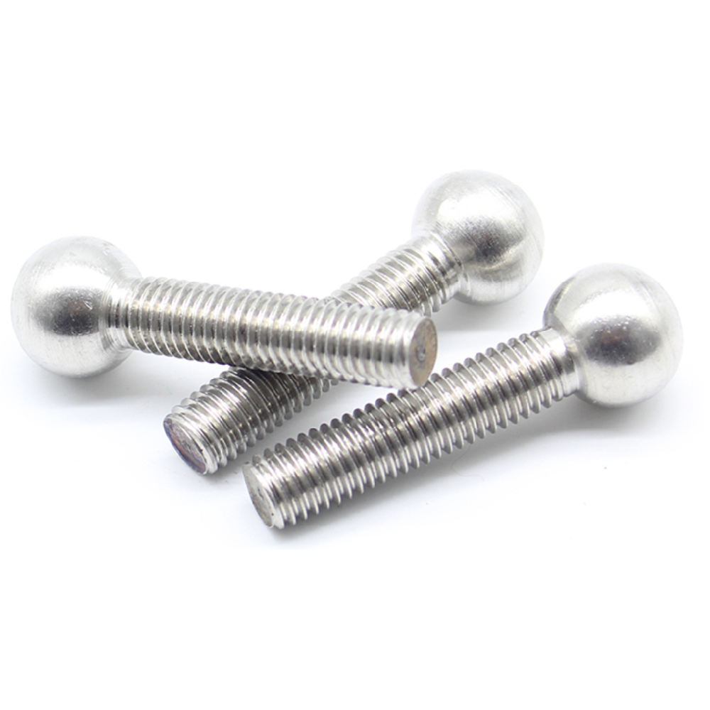 OEM ODM Customized CNC Machine Made Bolt Knurled Slot Socket Steel Brass Ball Head 6mm Screws