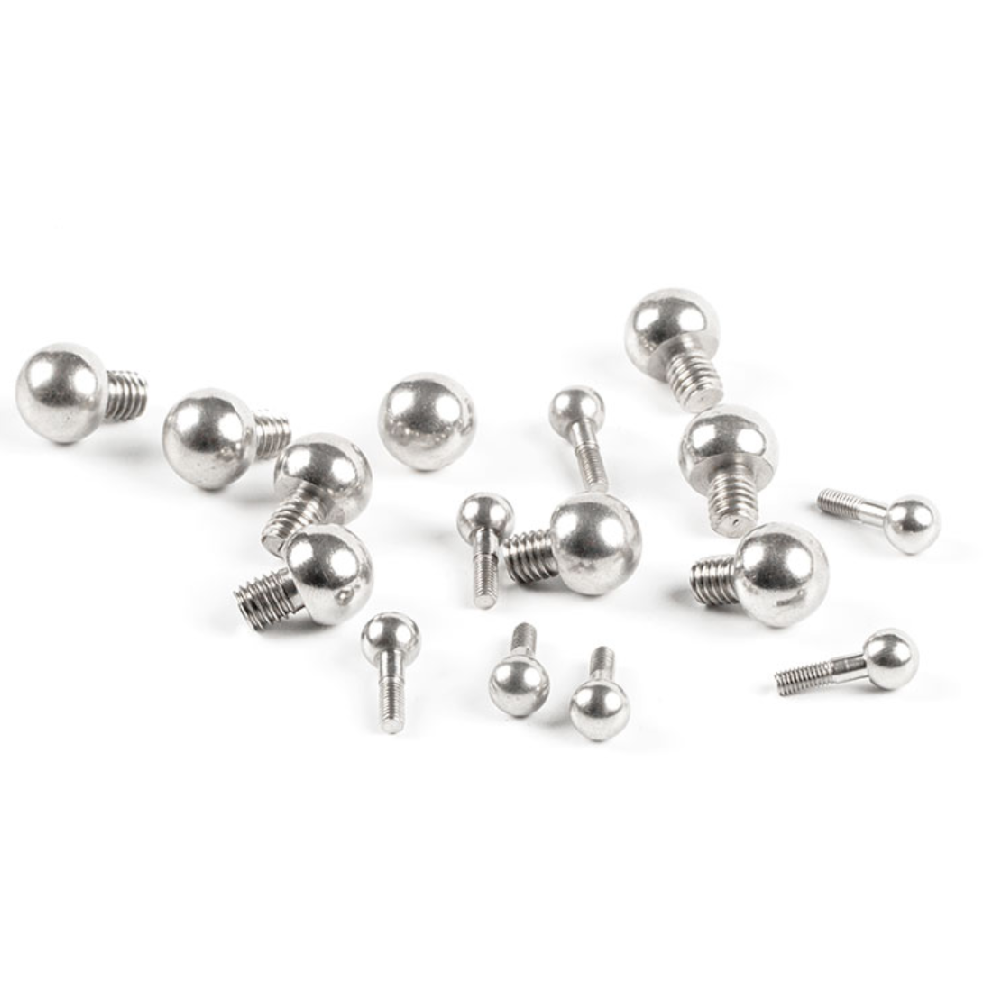 OEM ODM Customized CNC Machine Made Bolt Knurled Slot Socket Steel Brass Ball Head 6mm Screws
